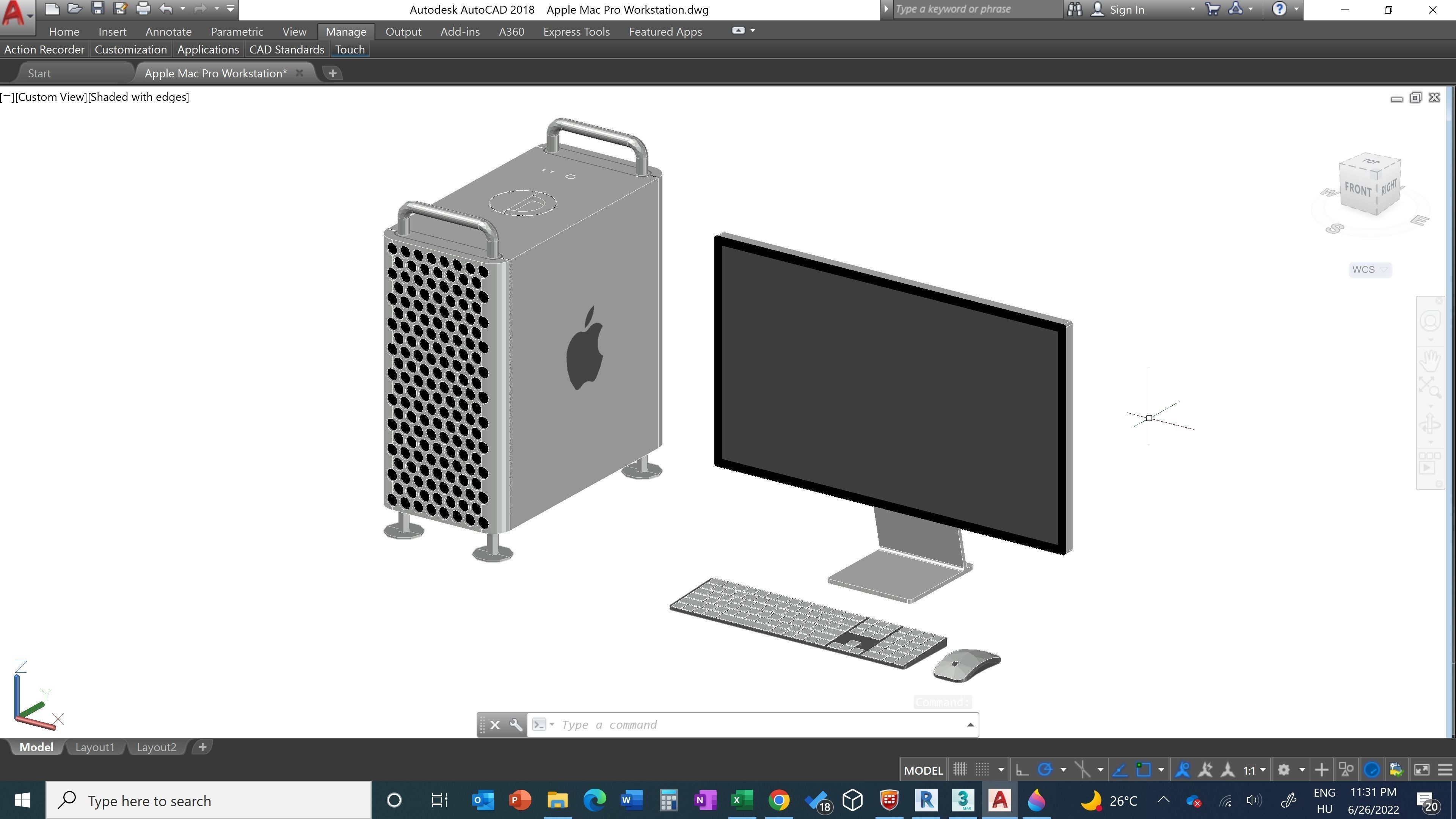 Apple Mac Pro Workstation - Revit Family 3D model | CGTrader