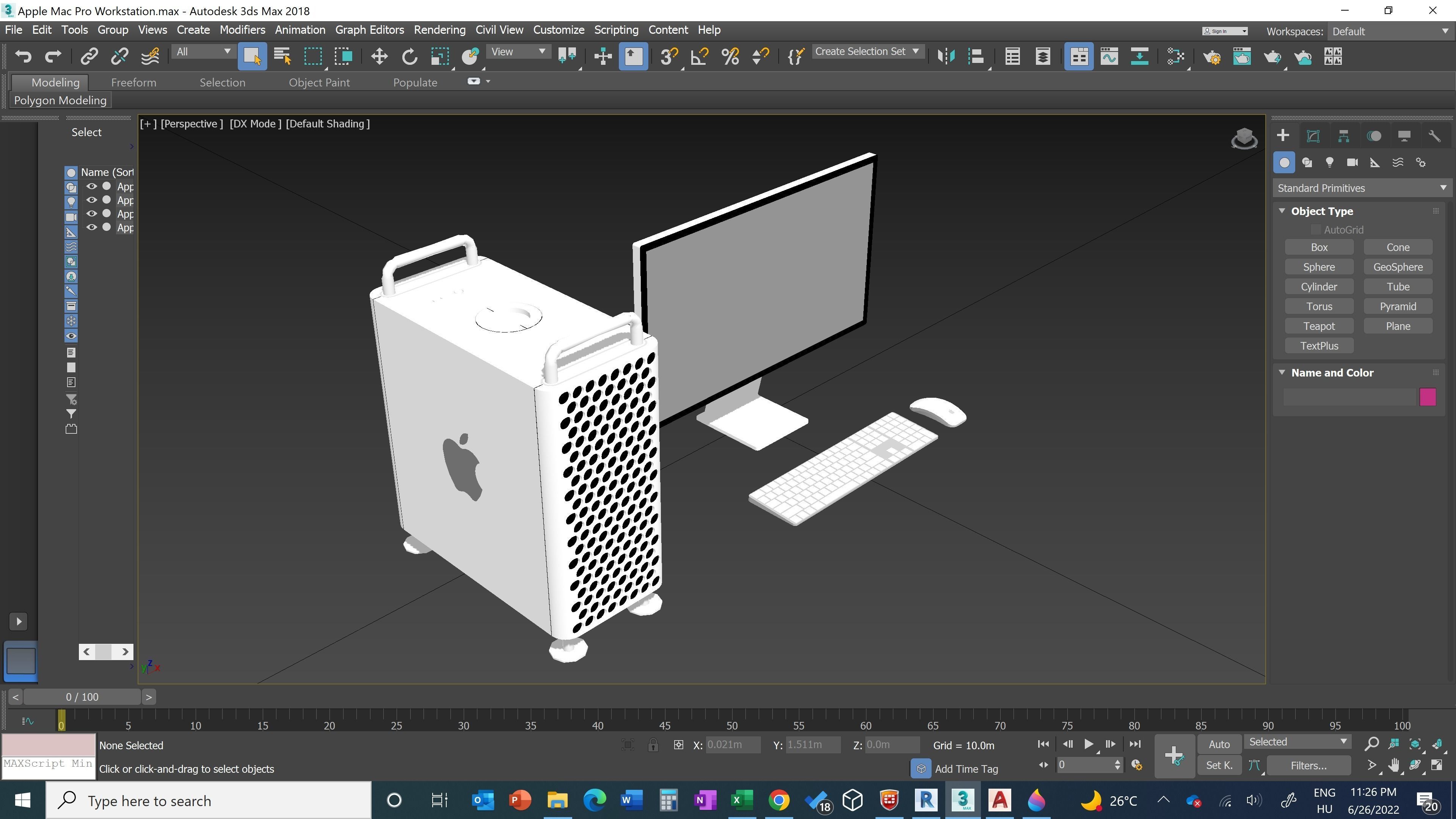 Apple Mac Pro Workstation - Revit Family 3D model | CGTrader