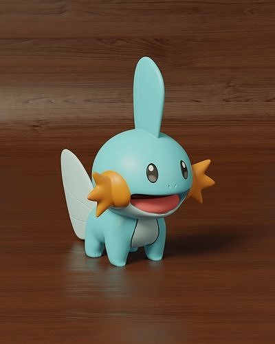 pokemon mudkip 3D print model