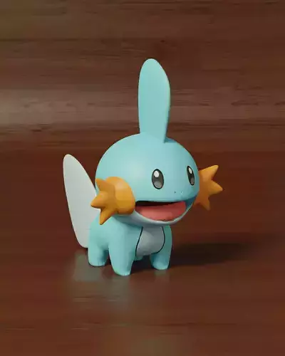 pokemon mudkip 3D print model