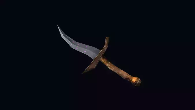 Stylized PBR Daggers Pack Low-poly 3D model