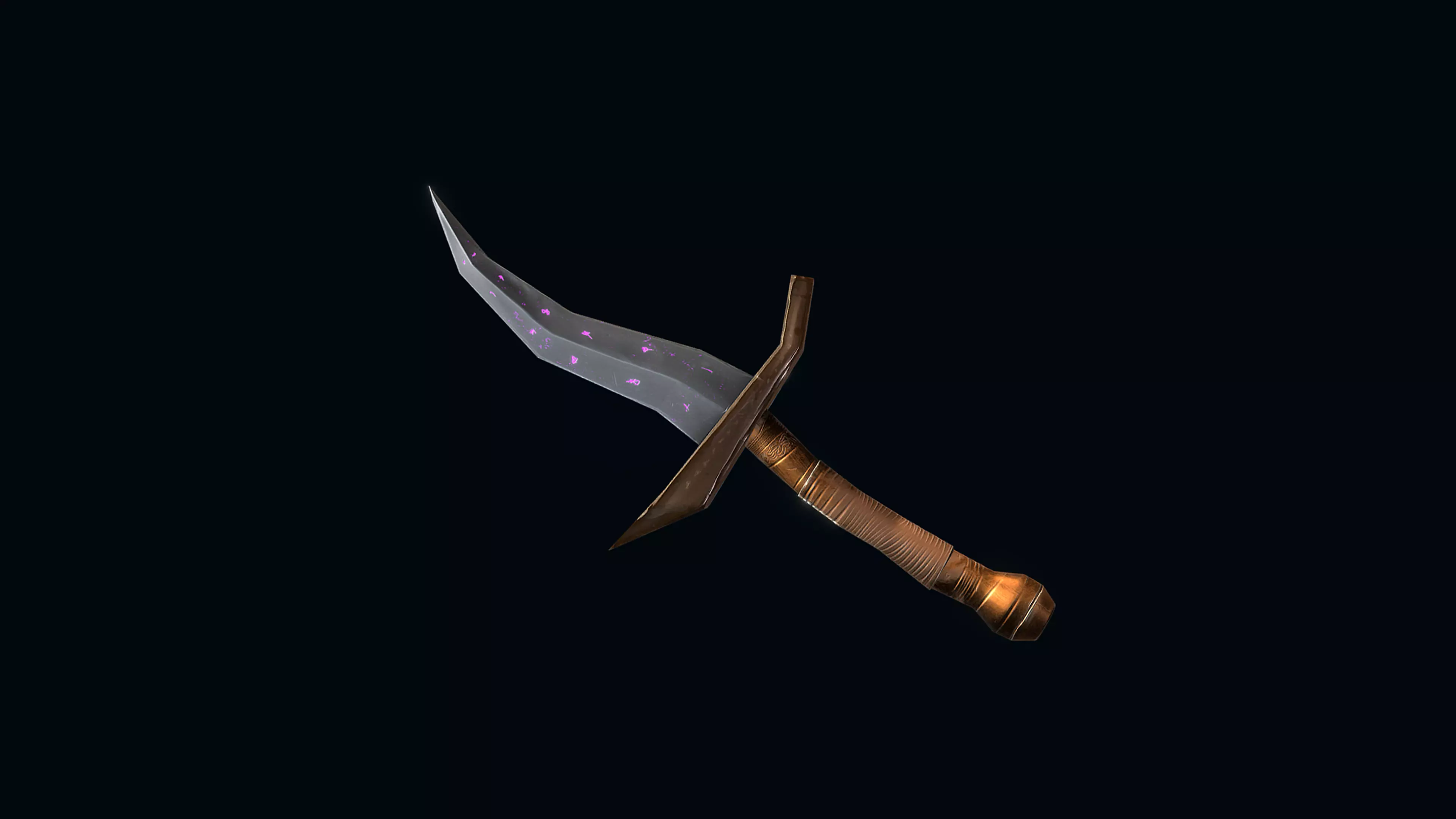 Stylized PBR Daggers Pack Low-poly 3D model_0