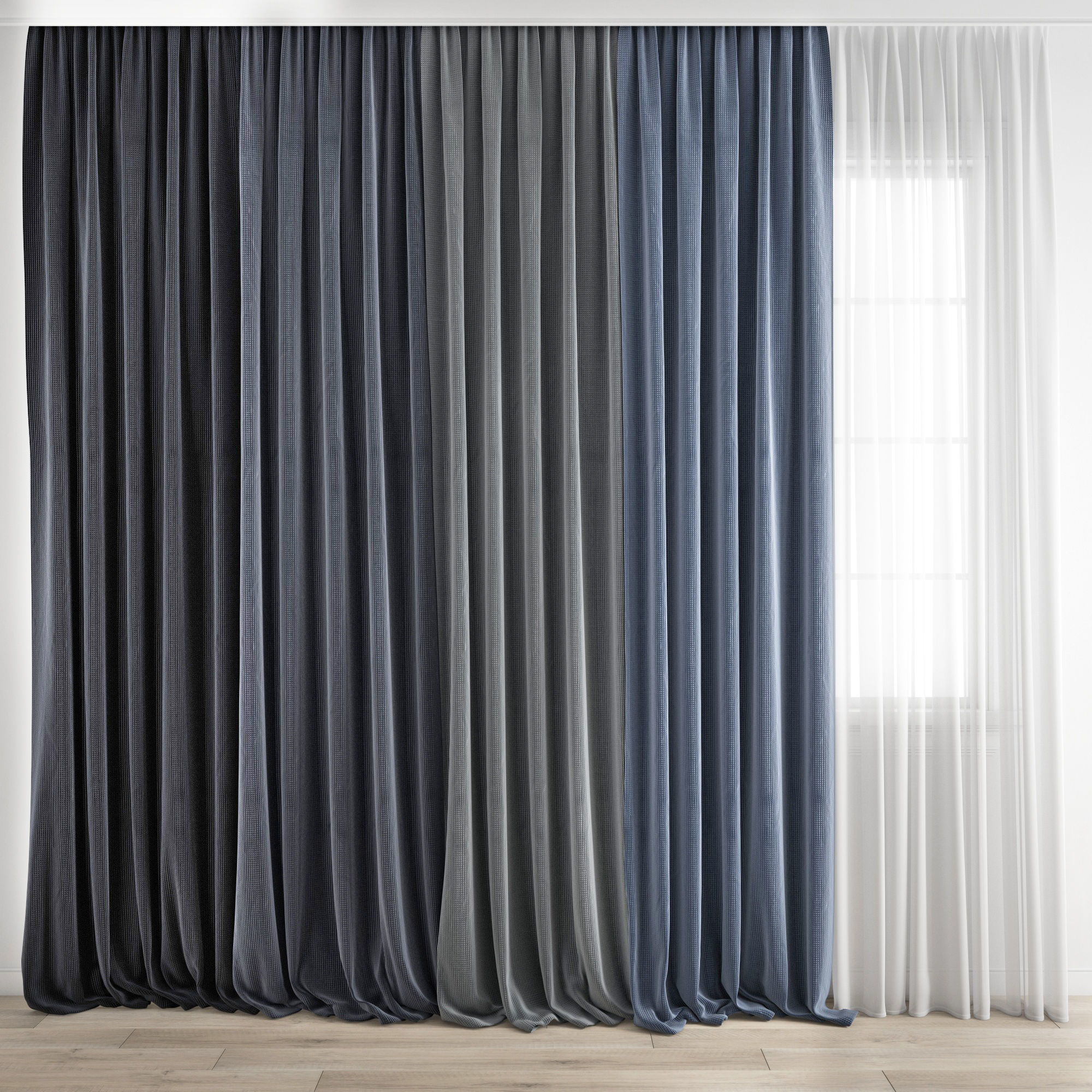 Curtain 334 3D model_4