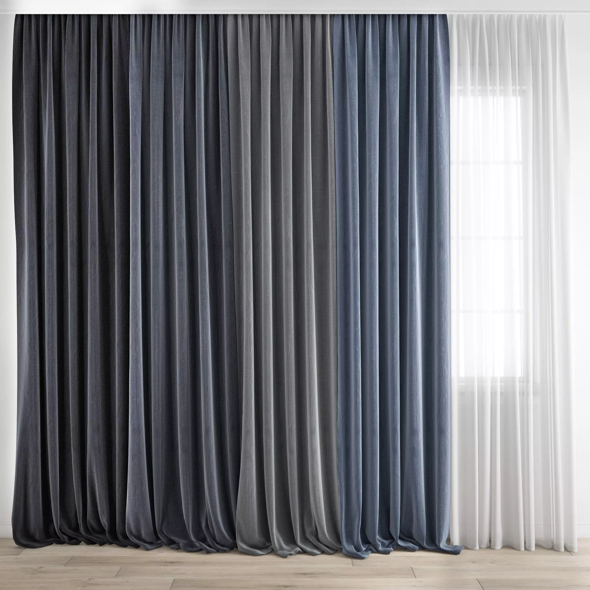Curtain 334 3D model_0