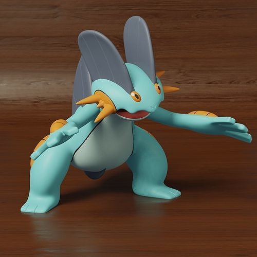 pokemon swampert 3D print model