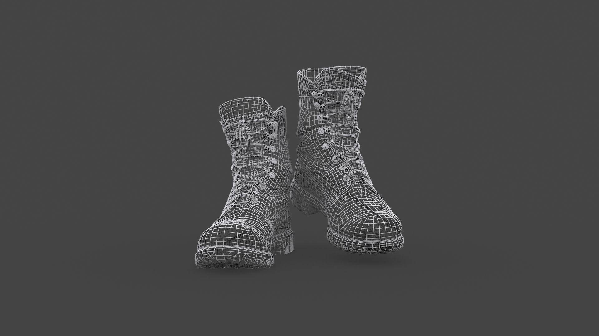 SHOE-004 Backward Walk Low-poly 3D model_8