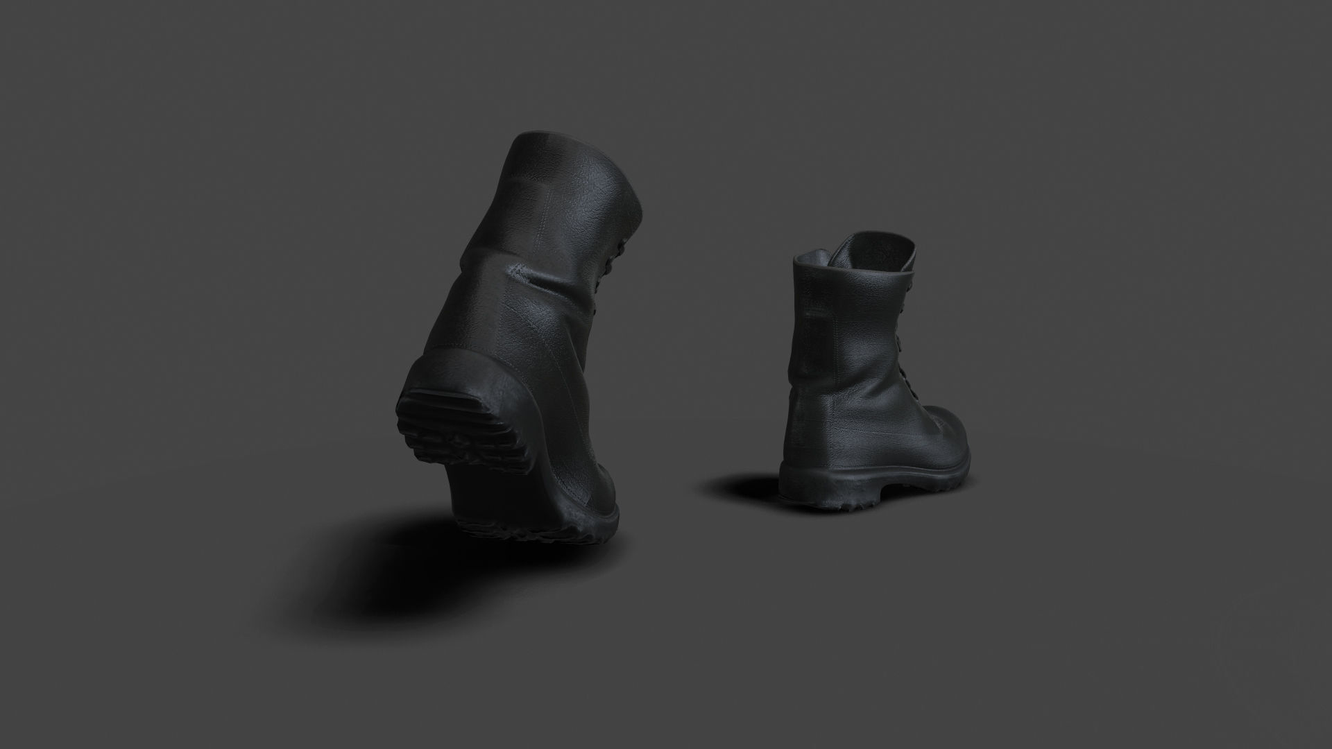 SHOE-004 Backward Walk Low-poly 3D model_3