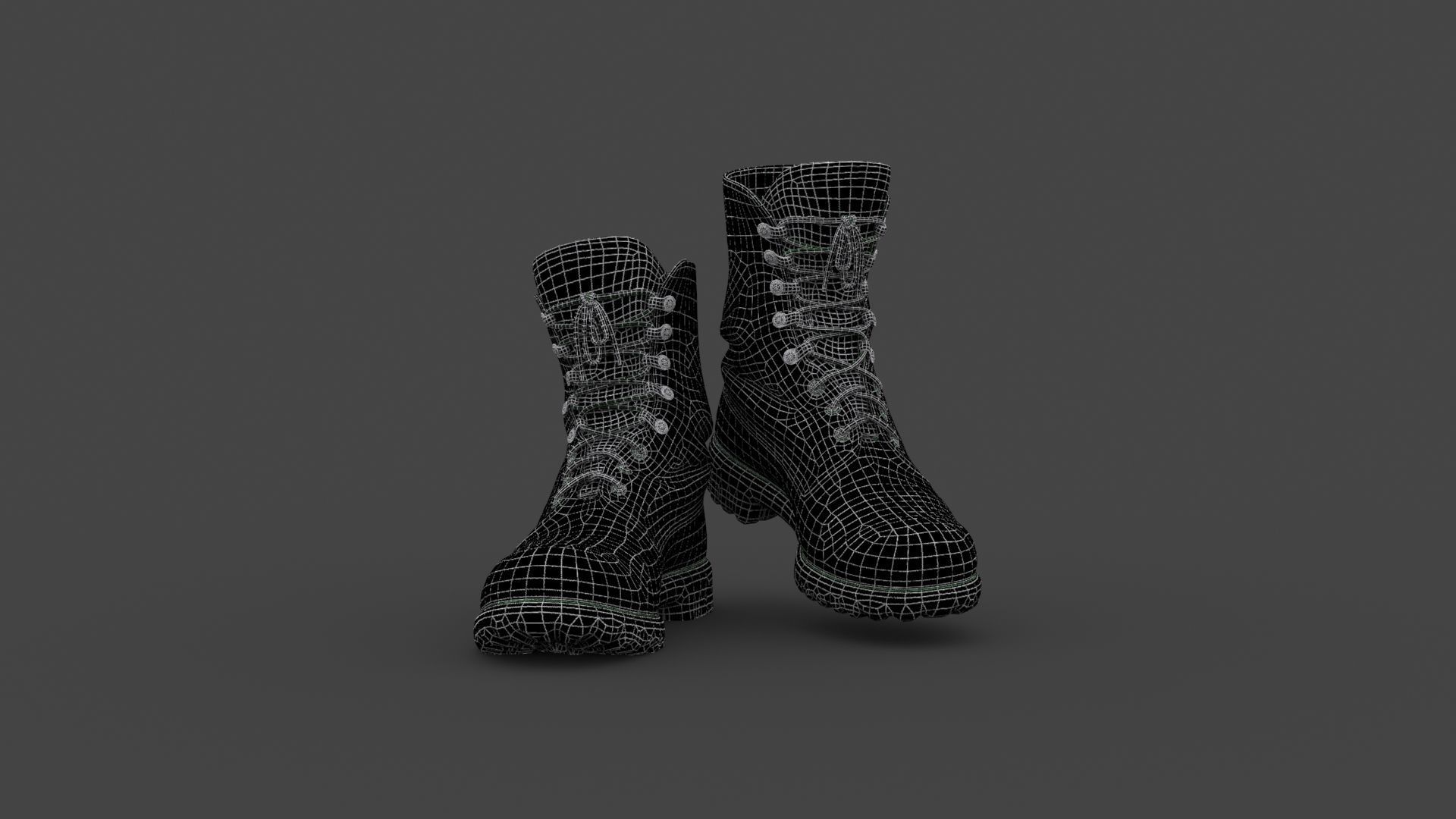SHOE-004 Backward Walk Low-poly 3D model_7
