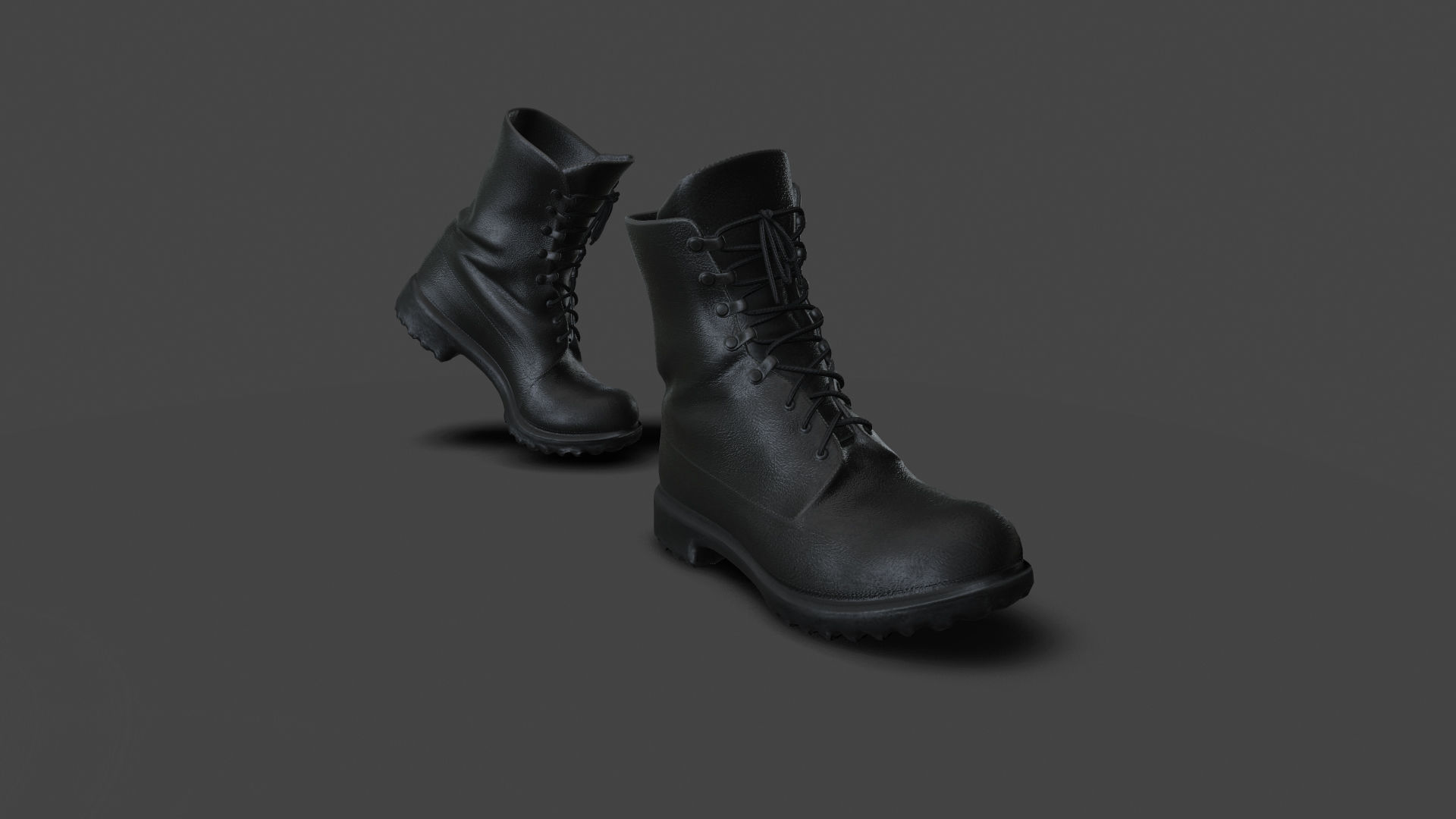 SHOE-004 Backward Walk Low-poly 3D model_2