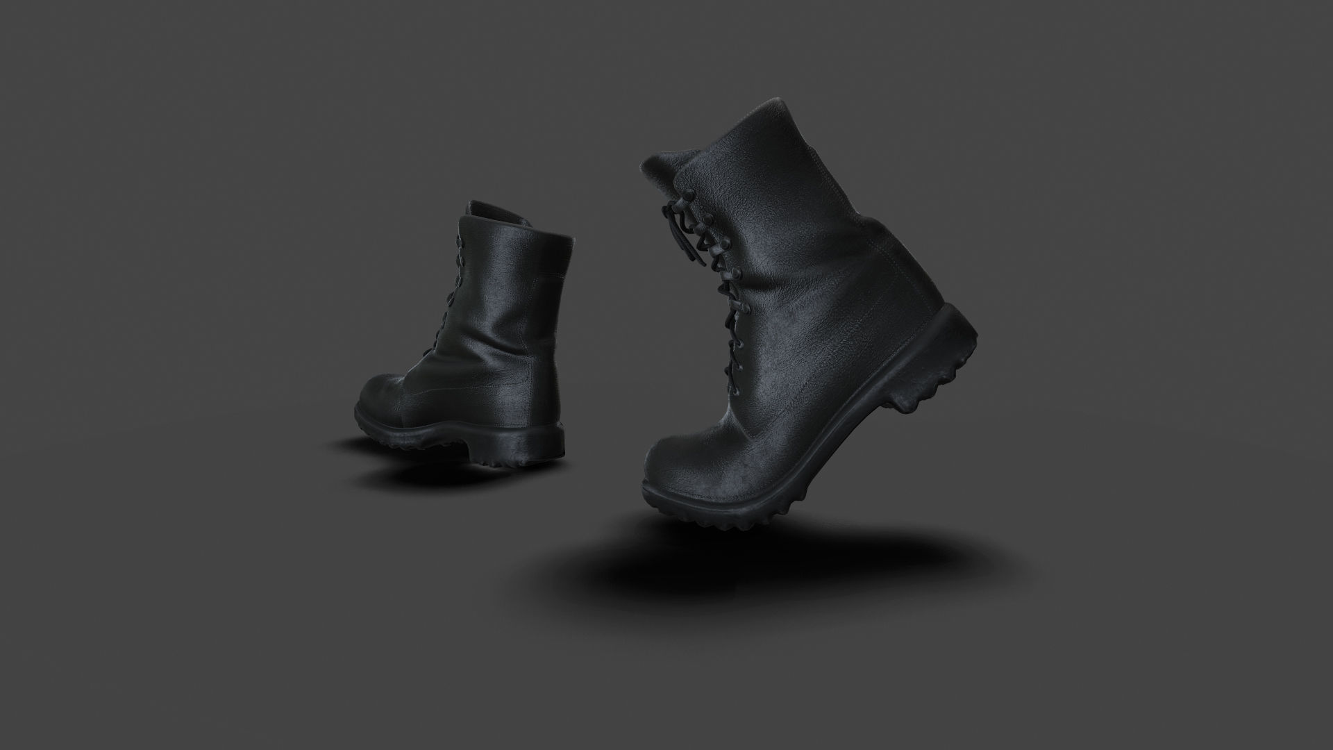 SHOE-004 Backward Walk Low-poly 3D model_4