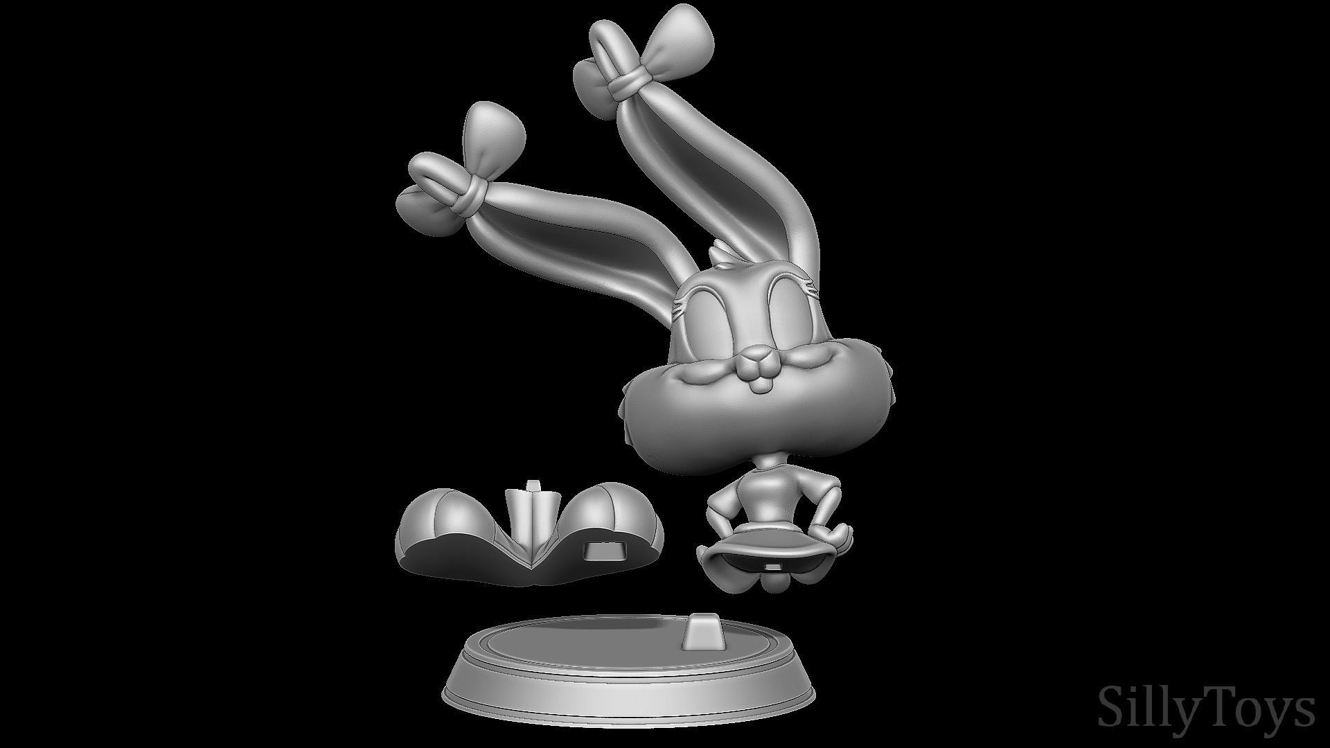 Buster Bunny and Babs Bunny - Tiny Toon Adventures 3D print model_2