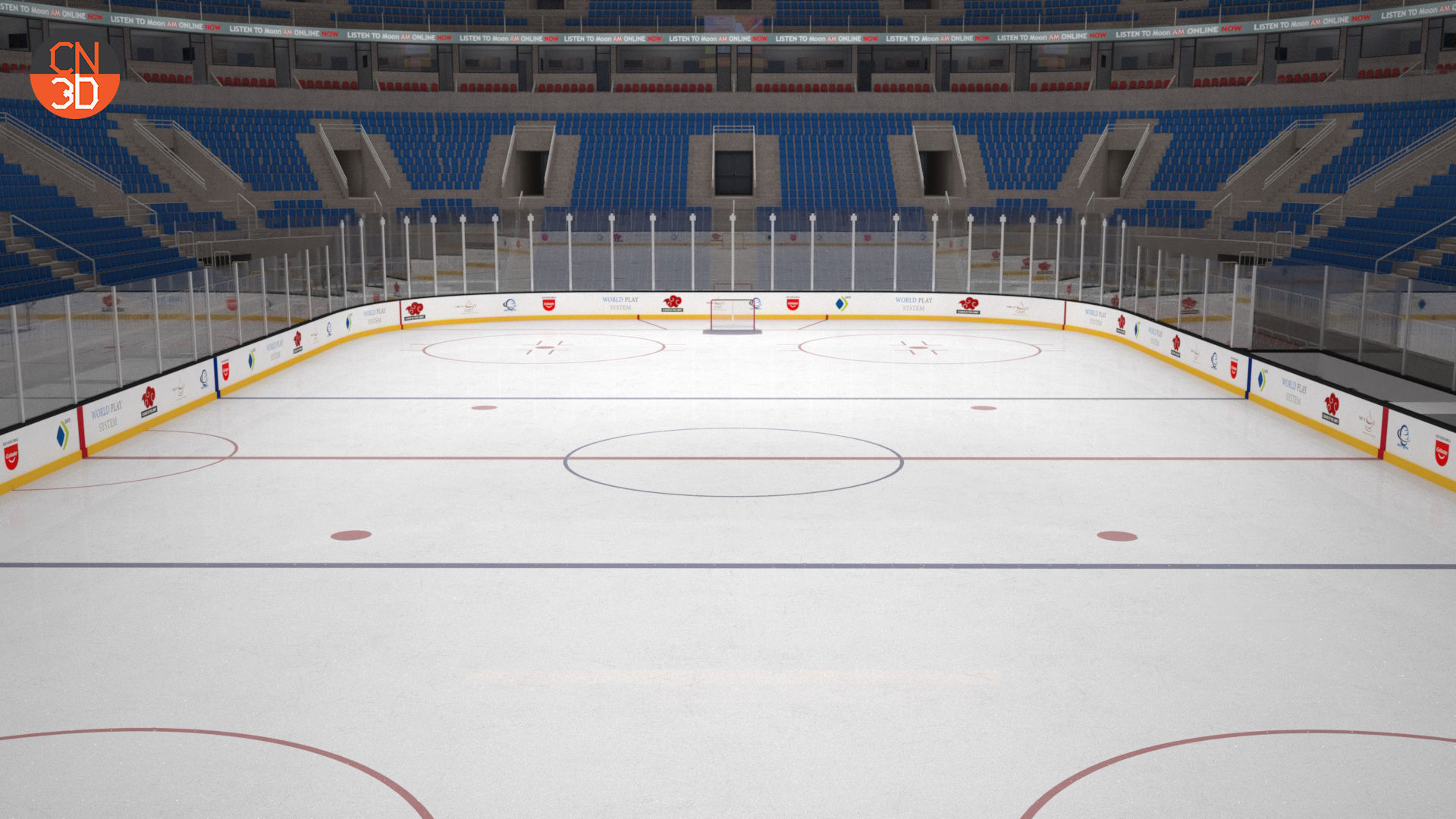 Basketball - NHL - IIHF Ice Hockey arena 3D Model Collection_13