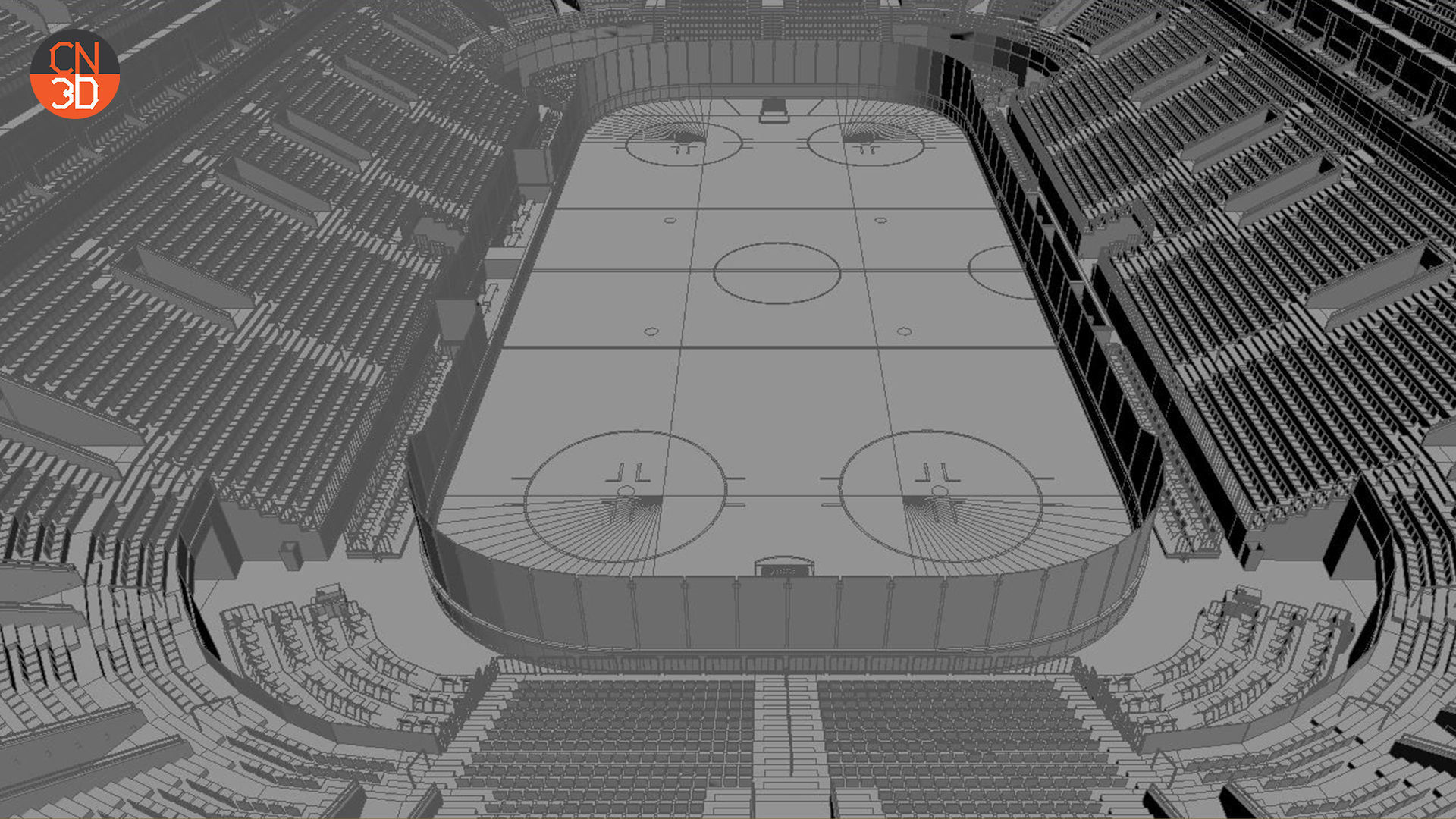 Basketball - NHL - IIHF Ice Hockey arena 3D Model Collection_16