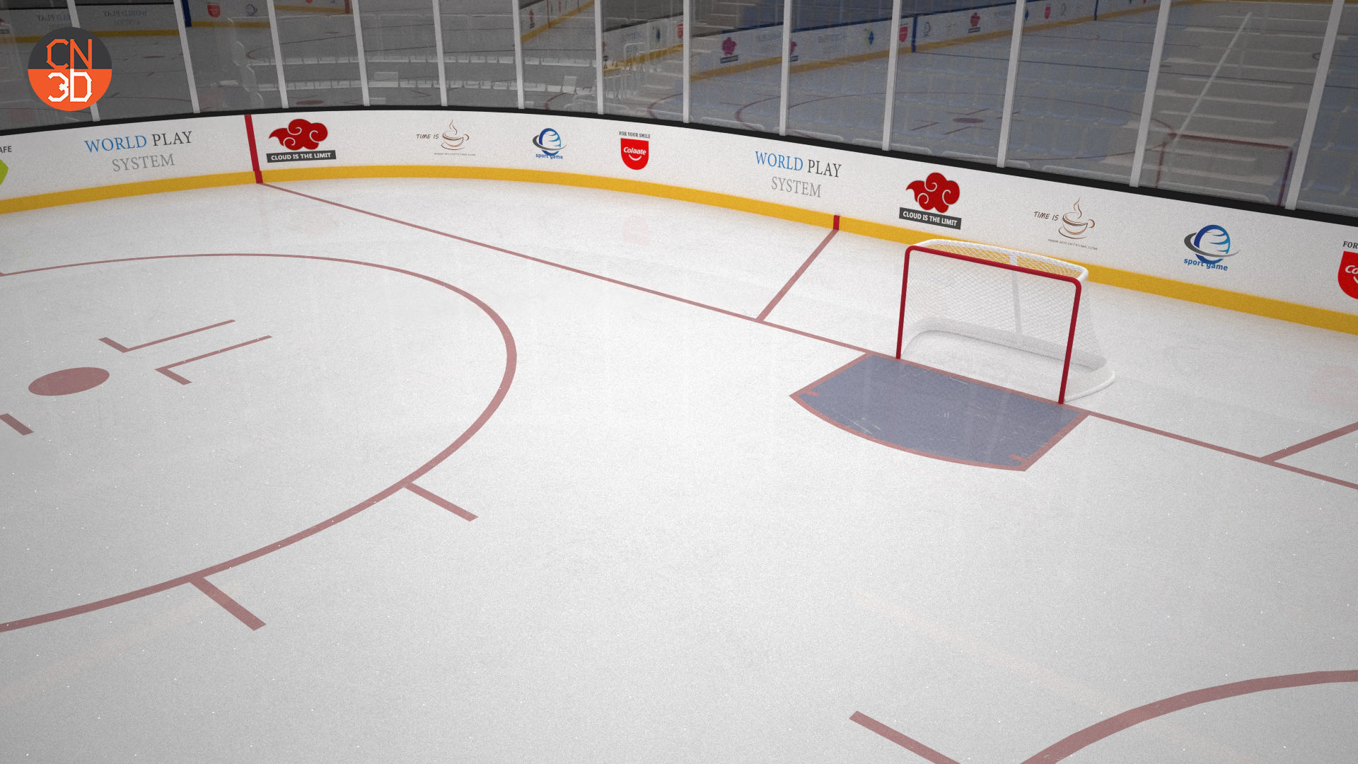 Basketball - NHL - IIHF Ice Hockey arena 3D Model Collection_11