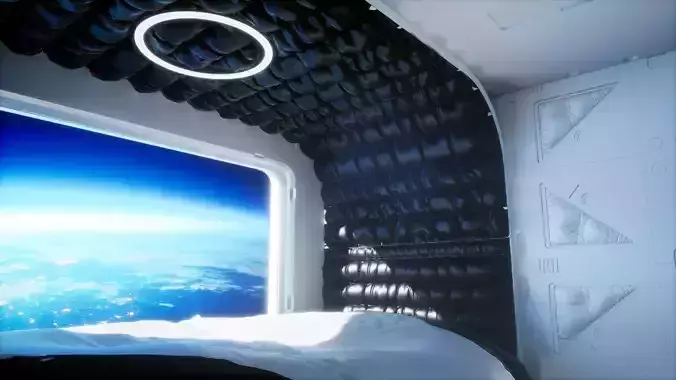 Sci-fi badroom unreal 5 scene 3D model