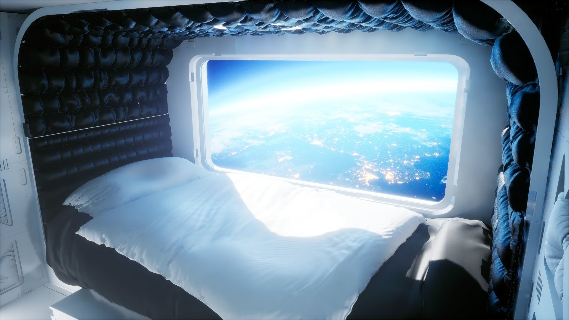 Sci-fi badroom unreal 5 scene 3D model_4