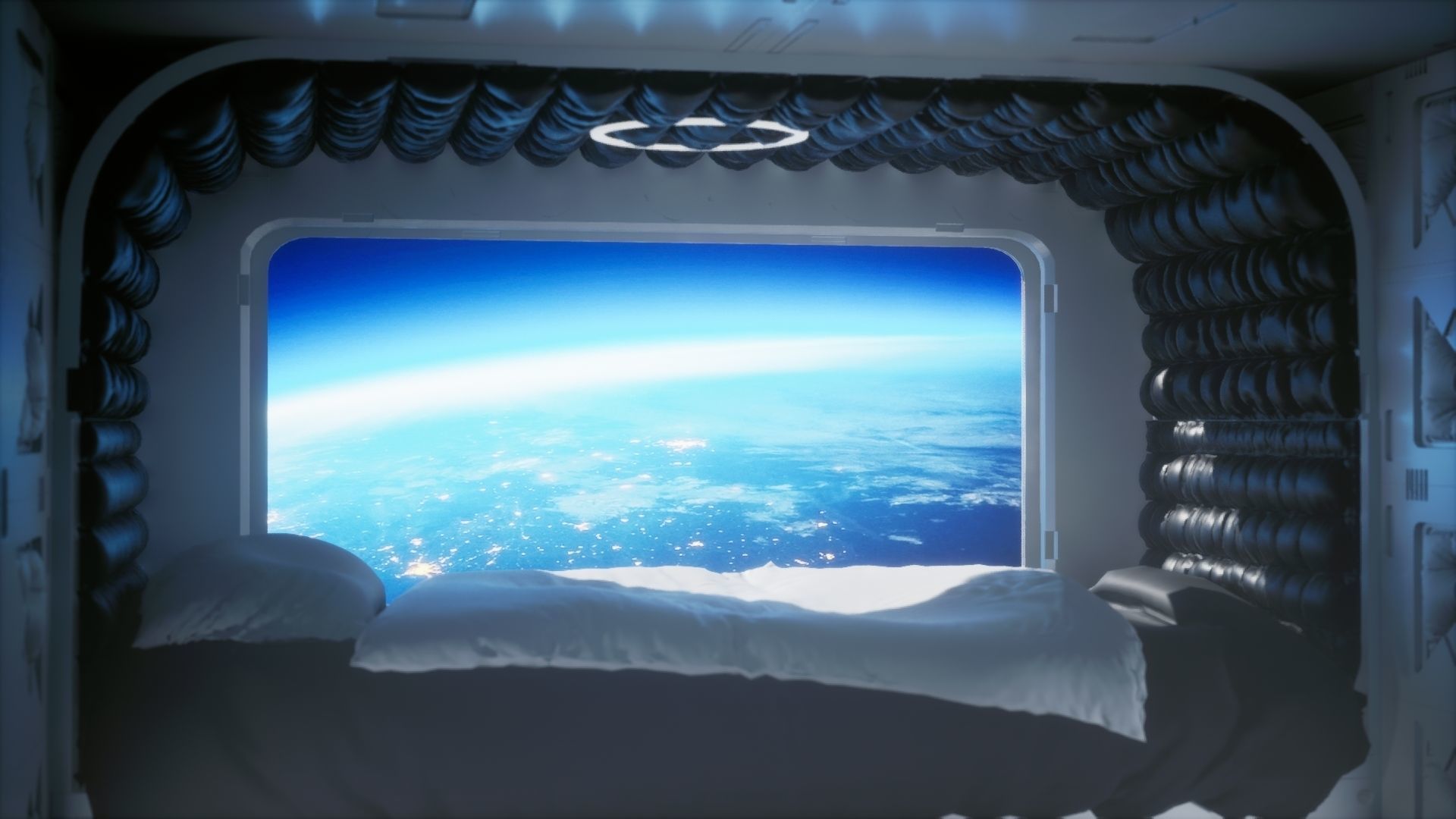 Sci-fi badroom unreal 5 scene 3D model_3