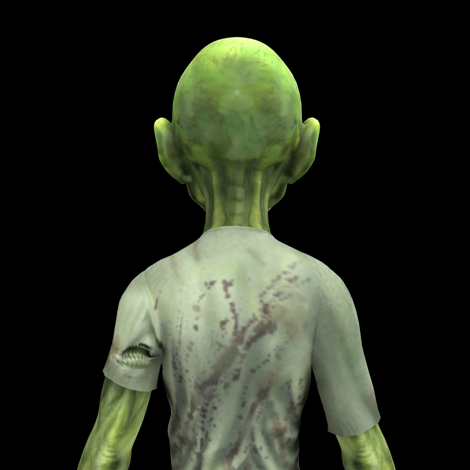 Zombie Cartoon Model Low-poly 3D model_6