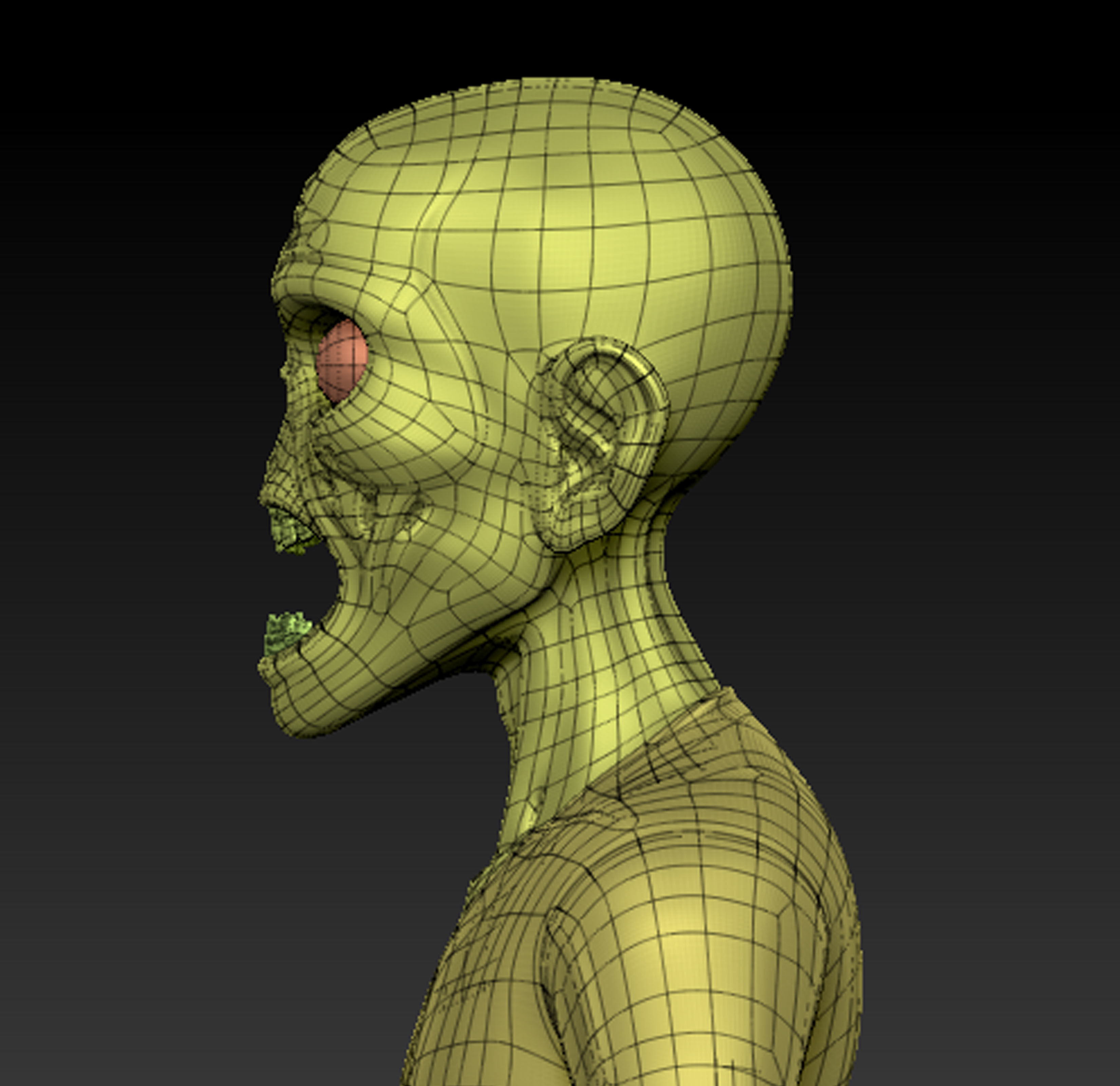 Zombie Cartoon Model Low-poly 3D model_11