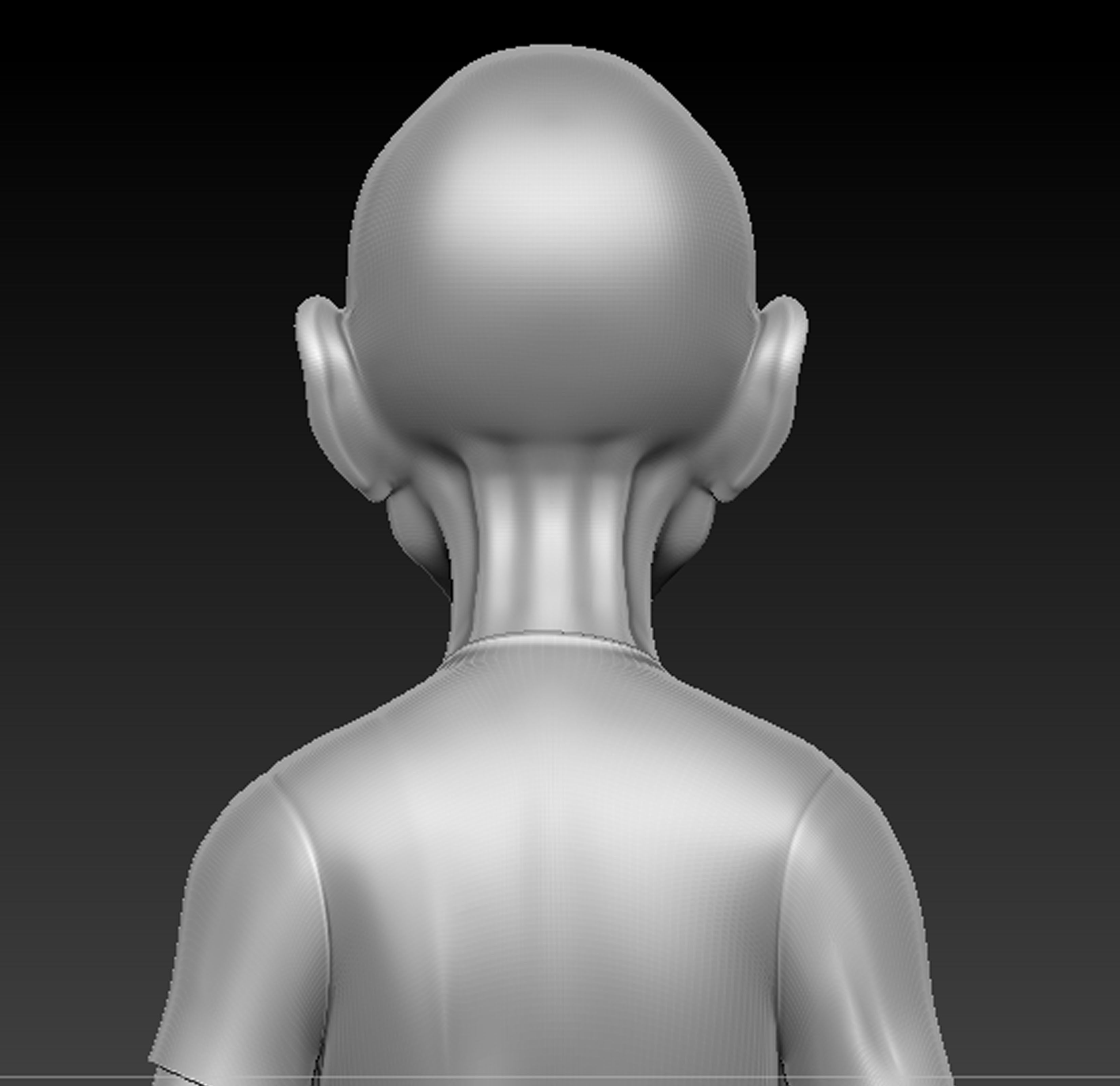 Zombie Cartoon Model Low-poly 3D model_9