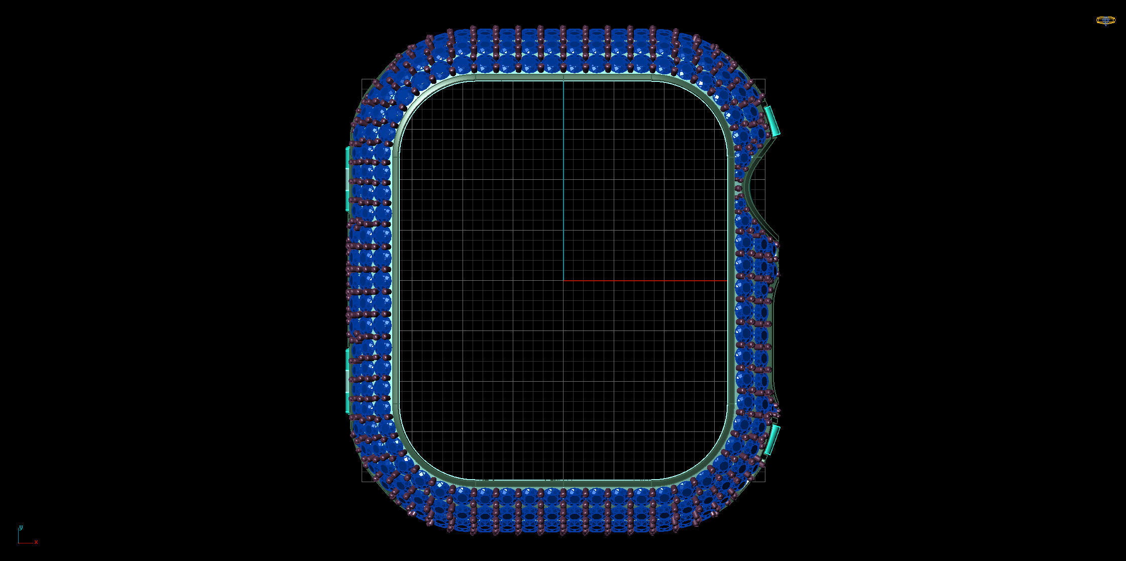 Apple Watch Series 7 45mm case with Diamonds 3D print model_5