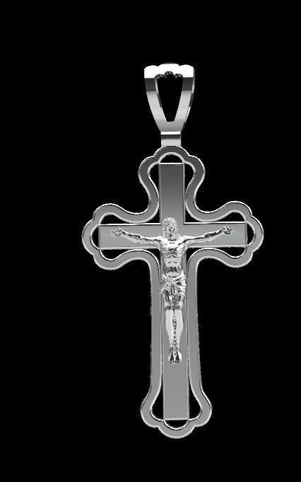 Pendant od71 cross  3D print model_14
