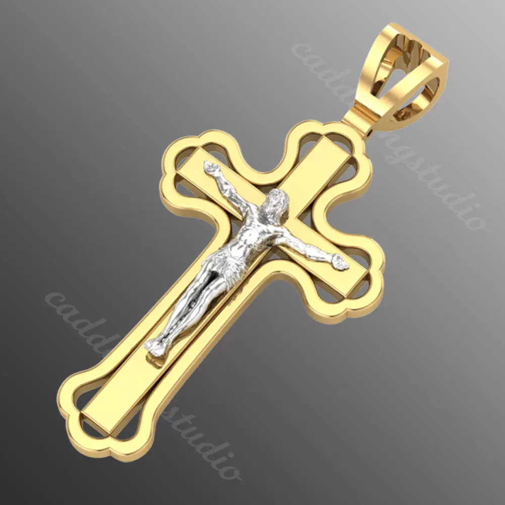 Pendant od71 cross  3D print model_0