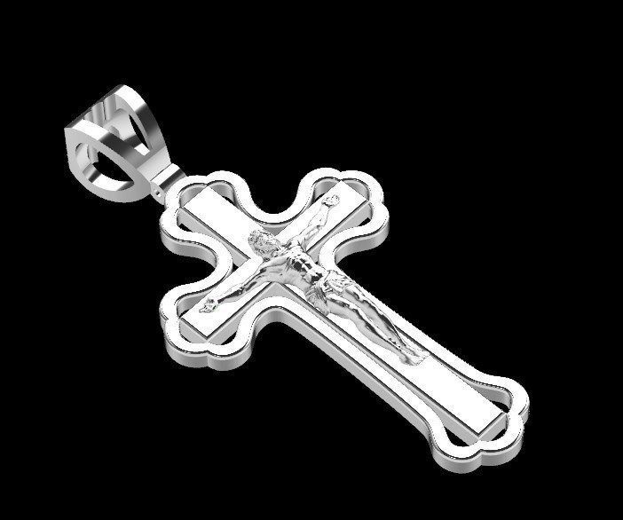 Pendant od71 cross  3D print model_15