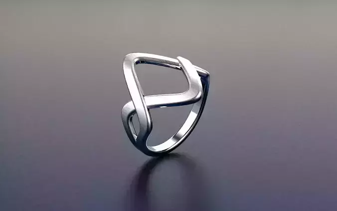 Infinity Metal Ring - Jewelry 3D - AN-460