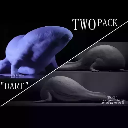 3D PRINTABLE Dart from Stranger Things - 2 PACK - Stage 1 and 2 