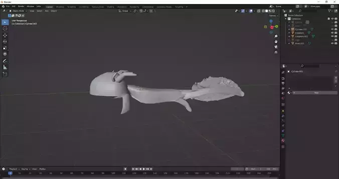Oxolotl Low poly fish