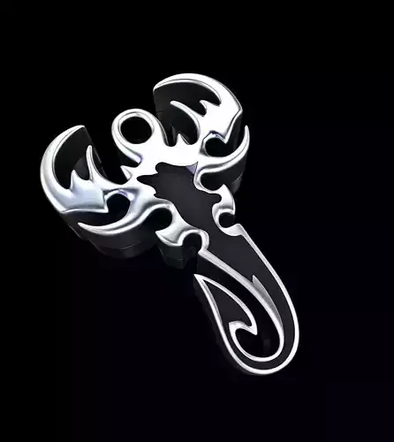 scorpion with enamel big pendant 3D print model