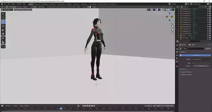 Character model animated