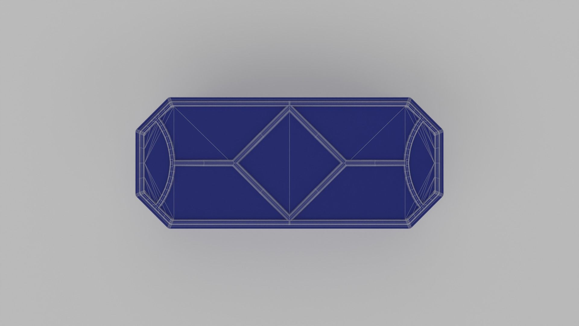 Antique rectangular jewellery box with gold plated ornate S Low-poly 3D model_10