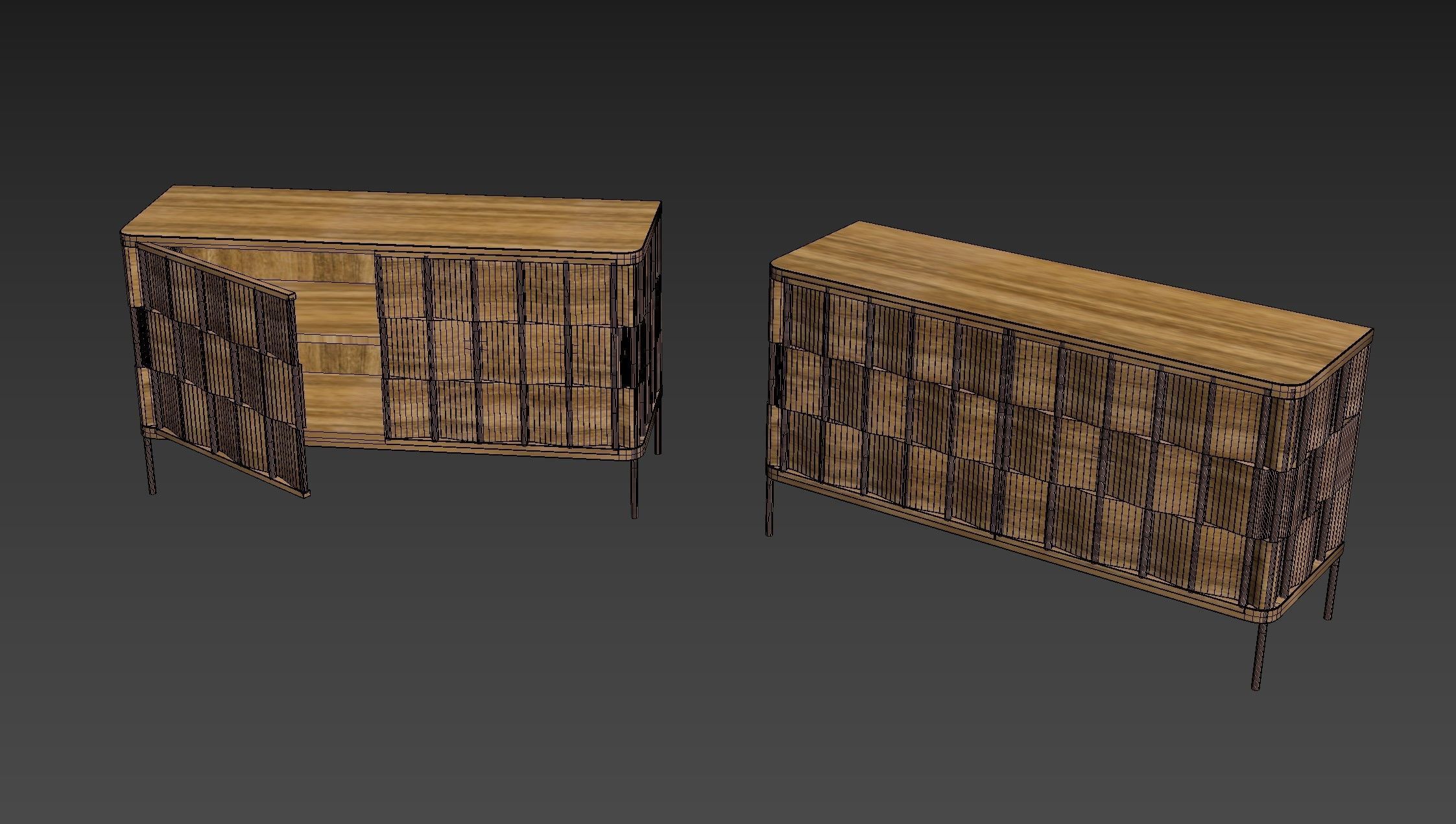 Weave Cupboard 3D model_1