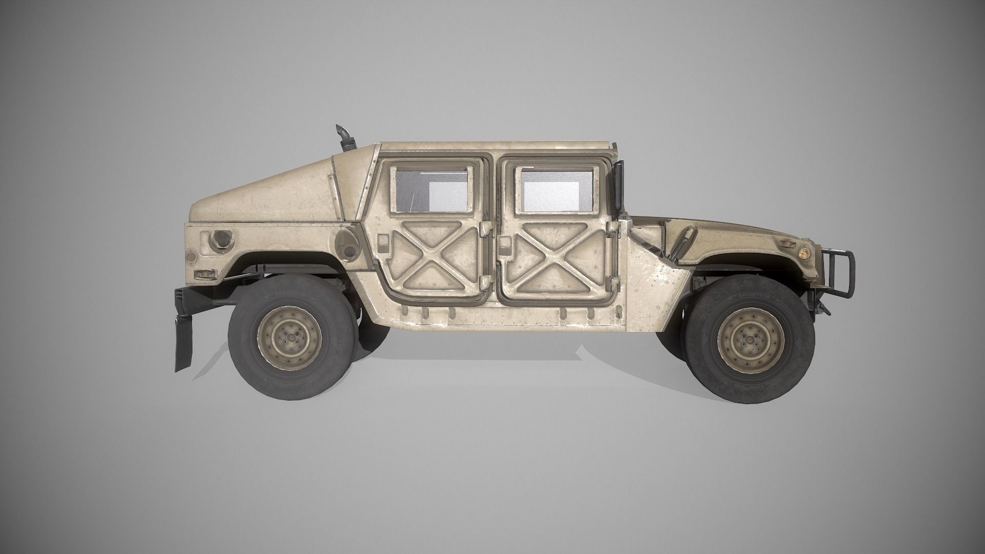 Humvee 3D LowPoly Game Model Low-poly 3D model_6