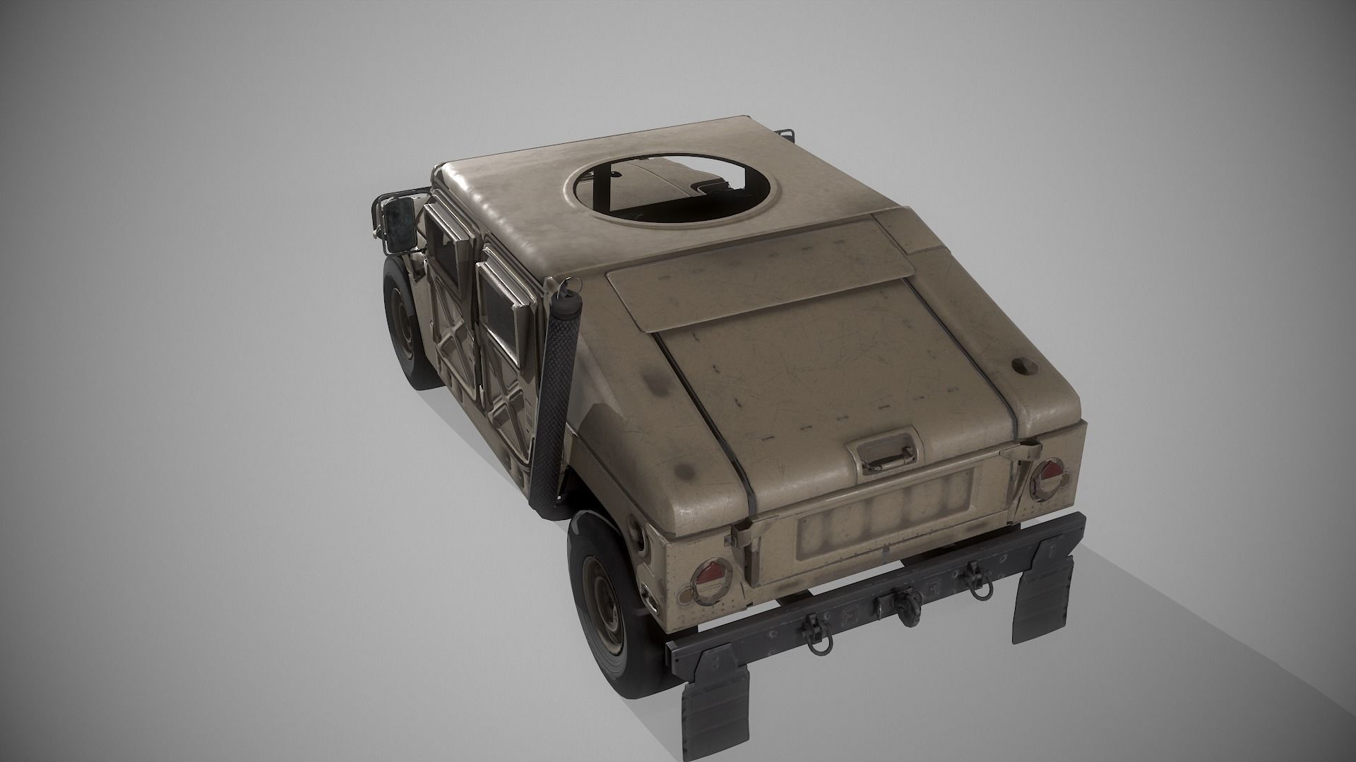 Humvee 3D LowPoly Game Model Low-poly 3D model_10