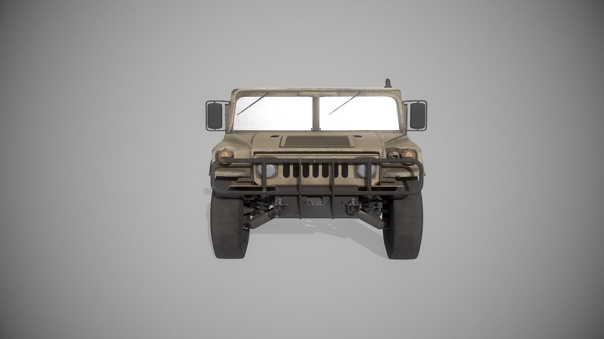 Humvee 3D LowPoly Game Model Low-poly 3D model_7