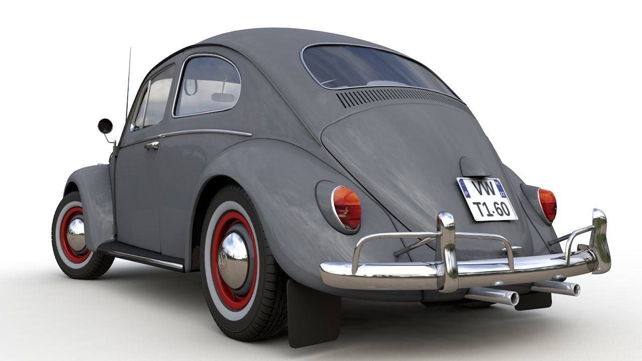 Volkswagen Beetle 1960 3D model_6