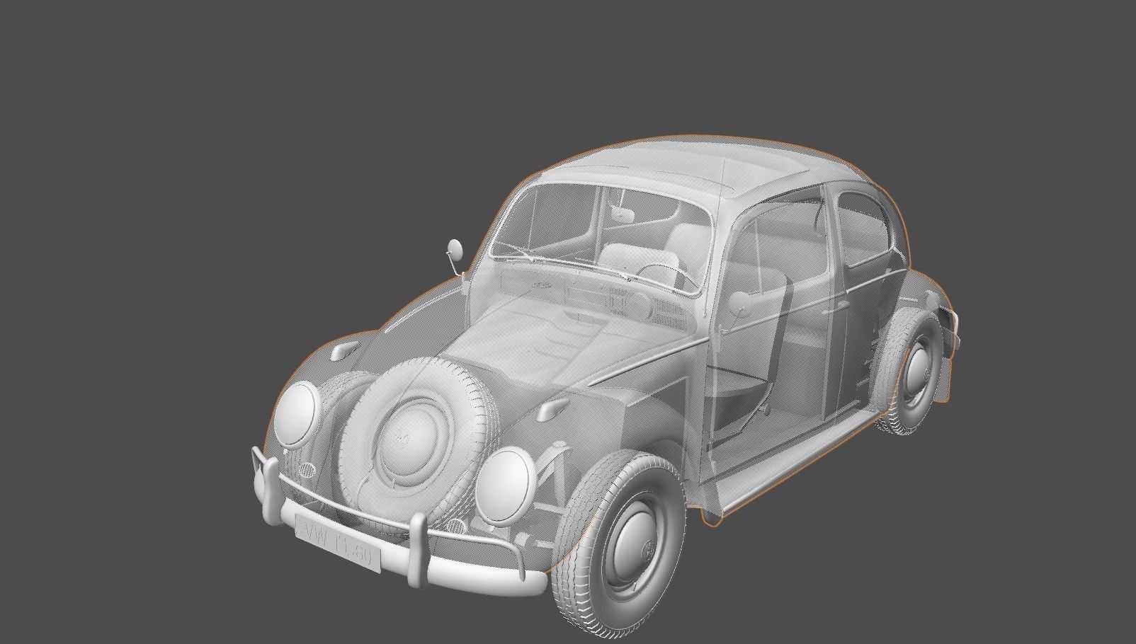 Volkswagen Beetle 1960 3D model_14