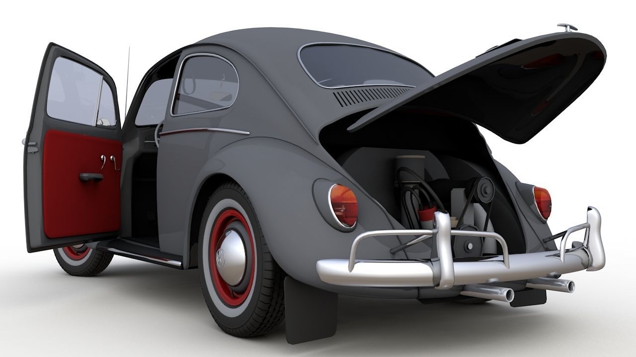 Volkswagen Beetle 1960 3D model_7