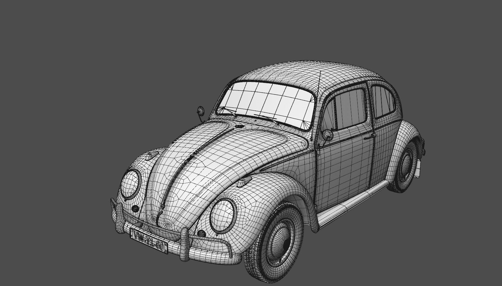 Volkswagen Beetle 1960 3D model_16