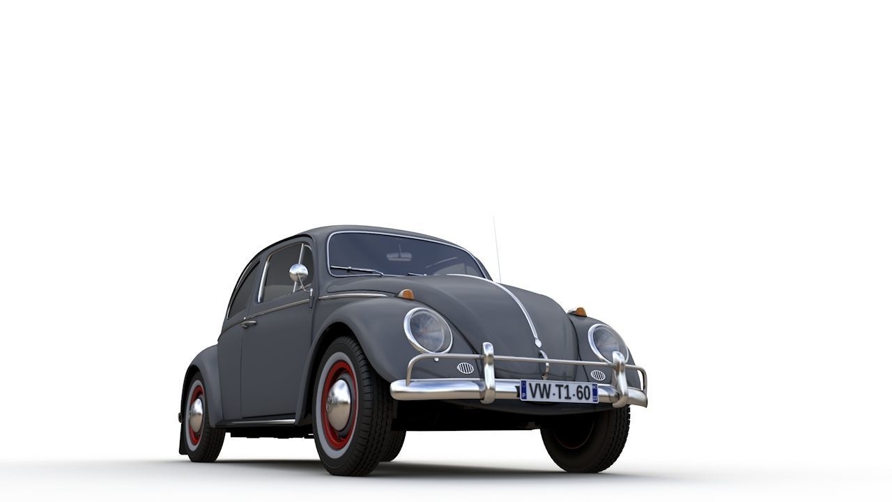 Volkswagen Beetle 1960 3D model_4