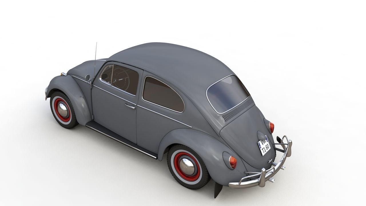 Volkswagen Beetle 1960 3D model_2