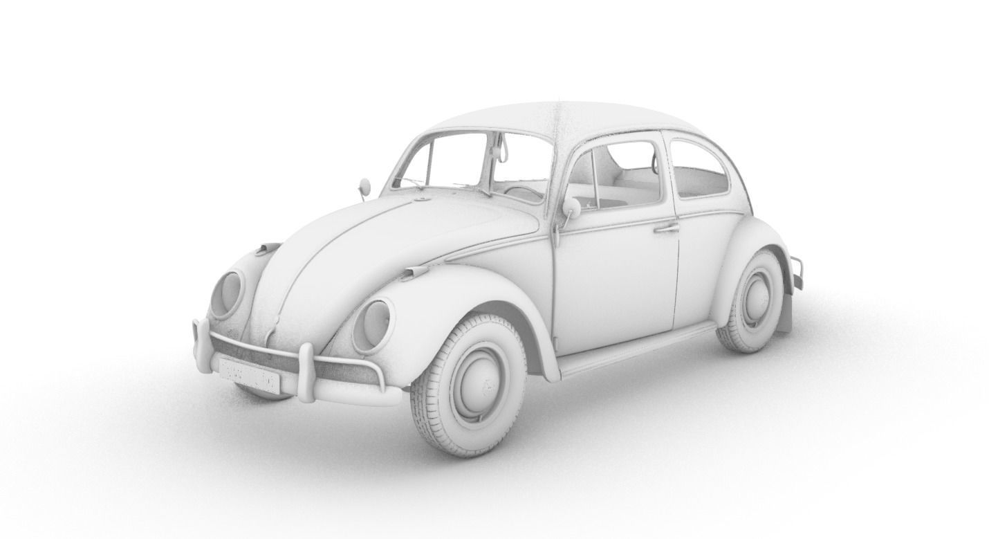 Volkswagen Beetle 1960 3D model_17