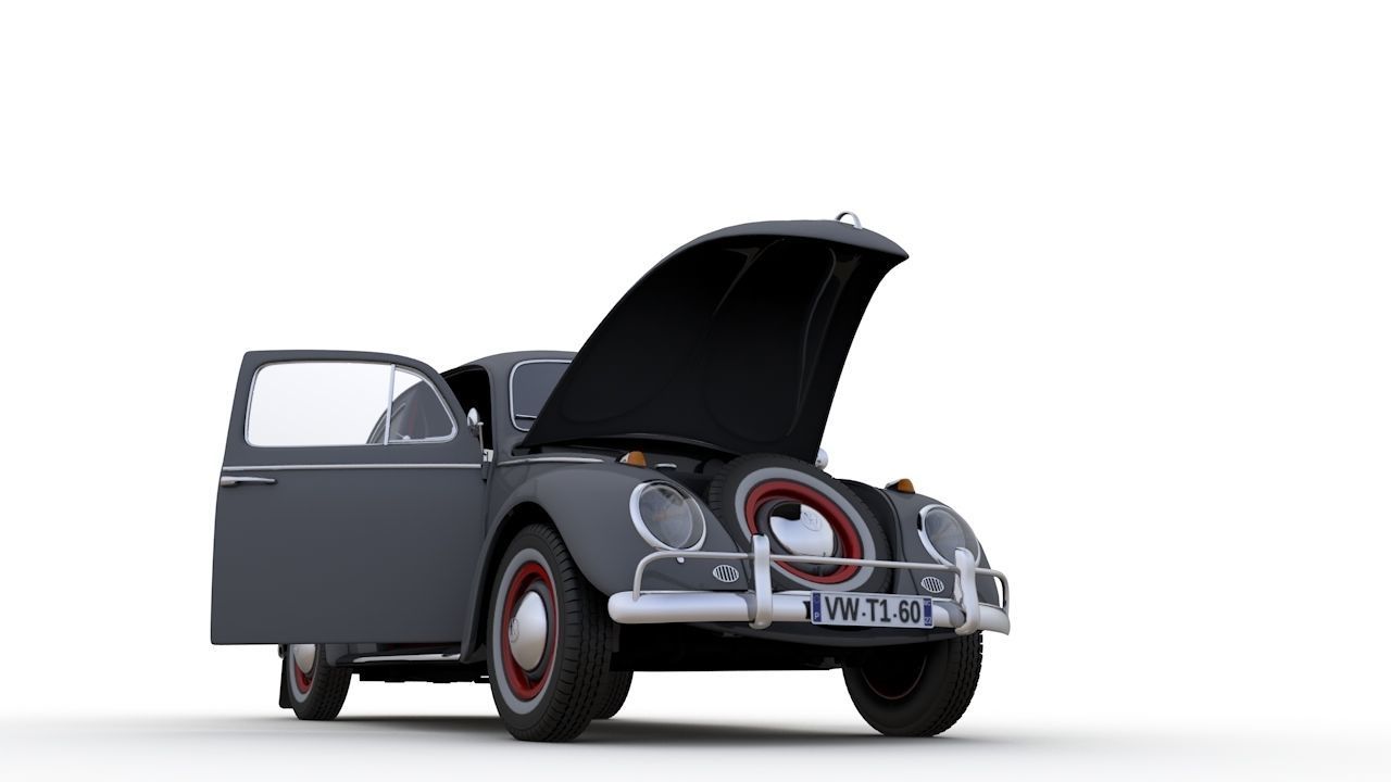 Volkswagen Beetle 1960 3D model_5