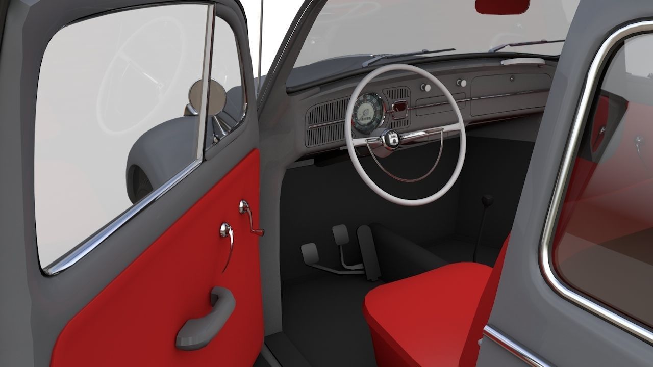 Volkswagen Beetle 1960 3D model_11