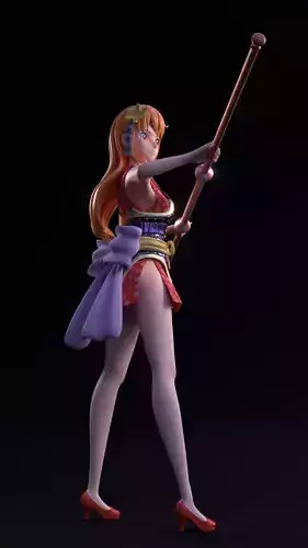 One Piece Nami Figurine 3D model