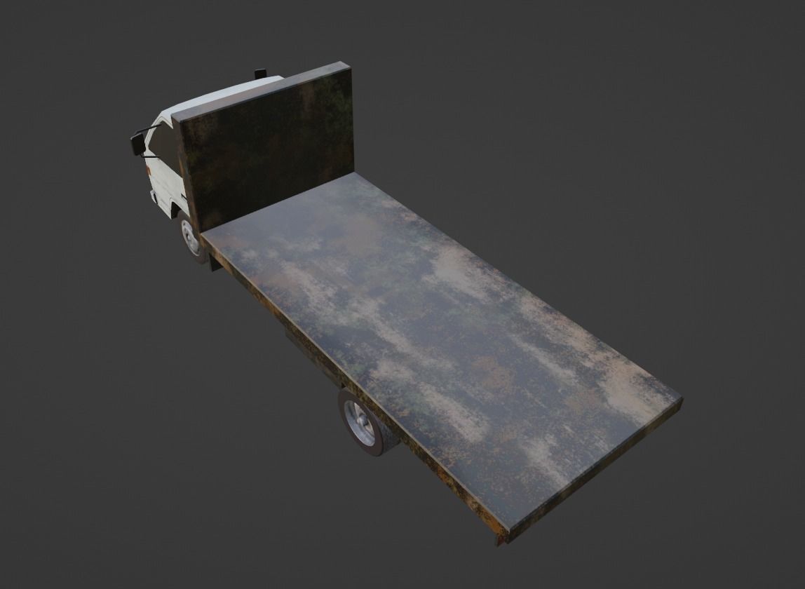 Isuzu ELF Low-poly 3D model_10