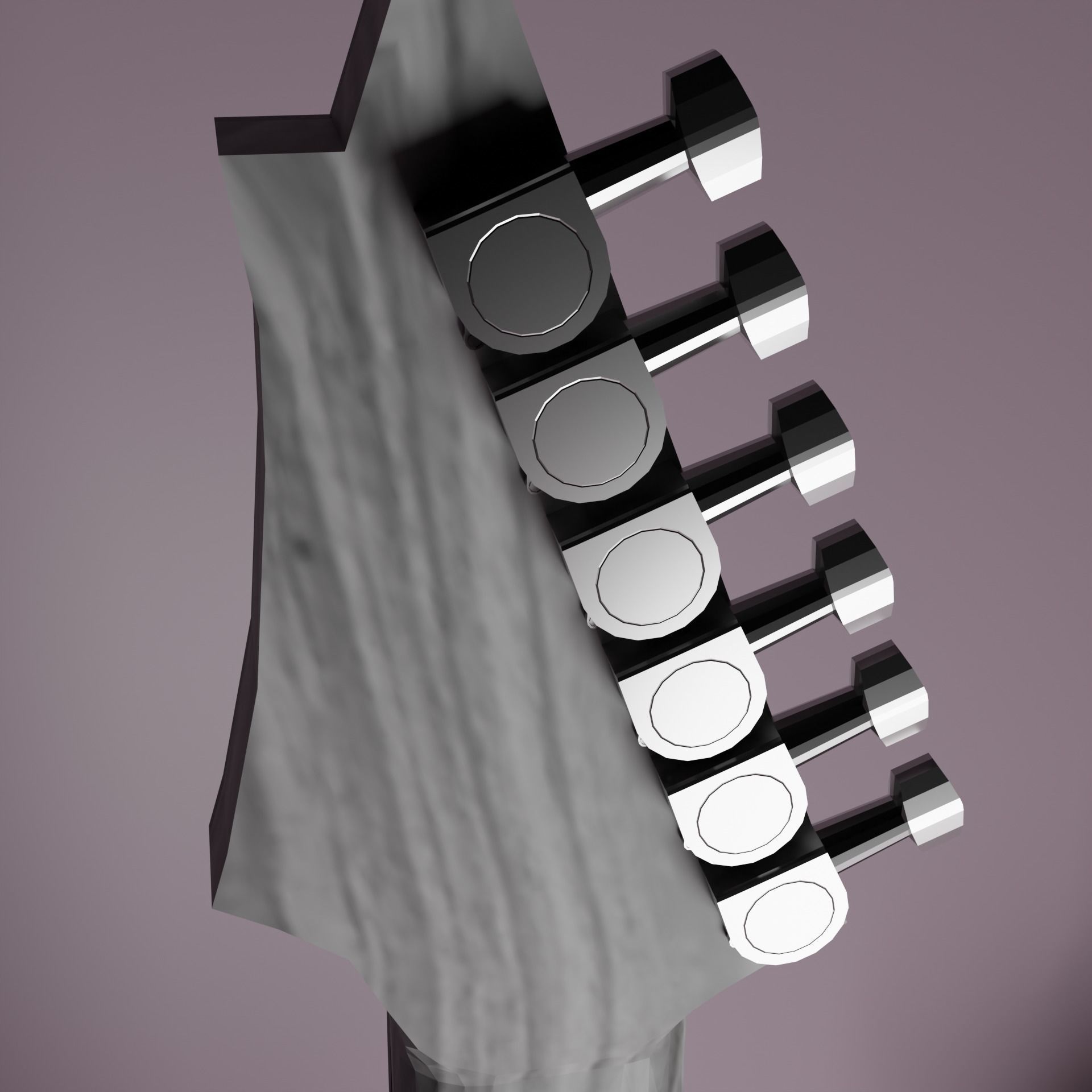 Electric guitar 3D model_5